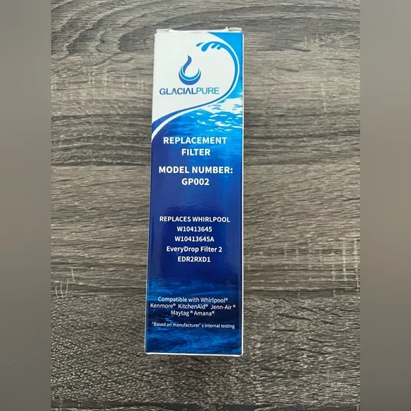 GlacialPure GP002 Refrigerator Water Filter Replacement EveryDrop 2 EDR2RXD1 New - Picture 1 of 7